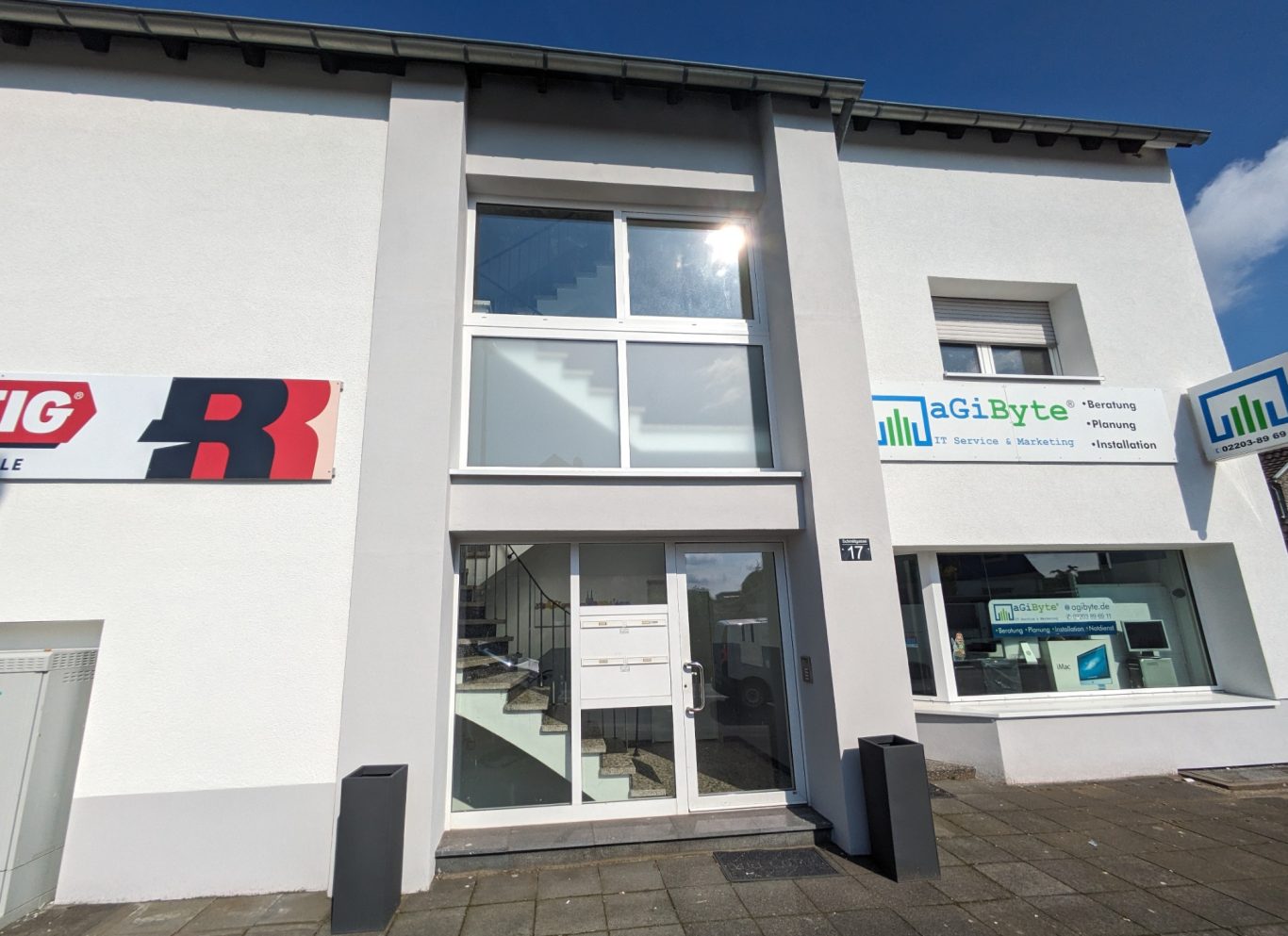 Ansicht Eingang nach Fertigstellung