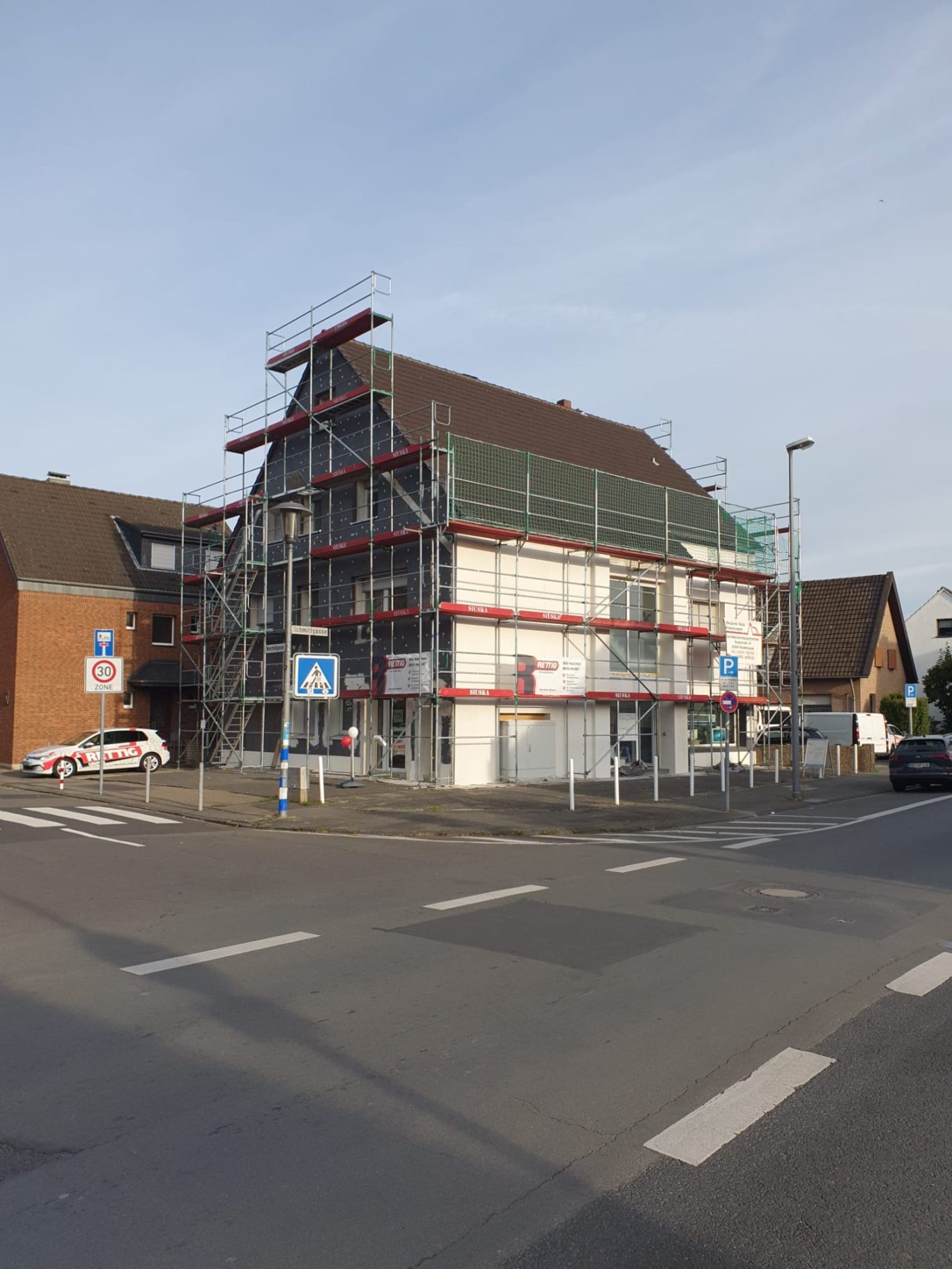 Vorputz Eingangseite