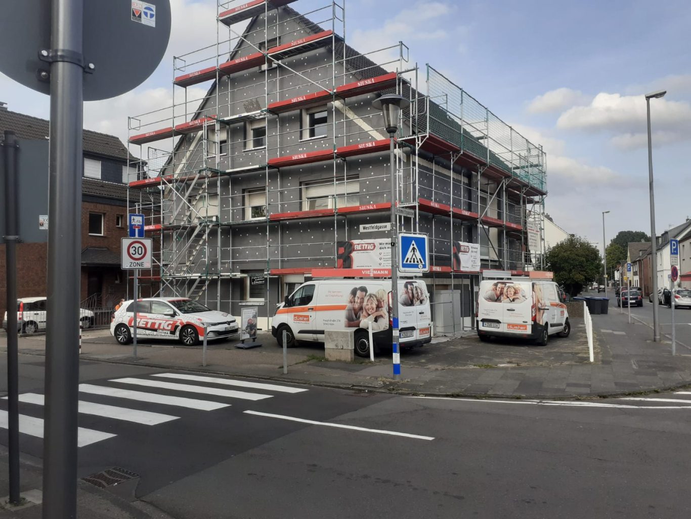 Vorbereitung für Außenputz